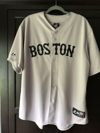 Authentic Majestic Boston Red Sox Gomes Jersey Grey Stitched Sewn Men’s Xl
