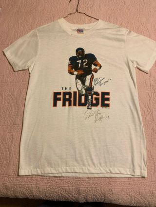 William Perry The Fridge Autographed T - Shirt