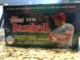 Topps Heritage Mlb Baseball Hobby Box 2019 24 Packs