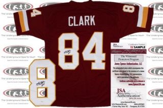 Gary Clark Signed Custom Pro Style Jersey Jsa Witnessed Washington Redskins