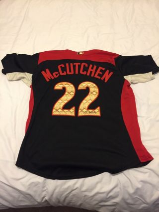 Pittsburgh Pirates Andrew Mccutchen Signed 2011 All Star Game Jersey Size L/50