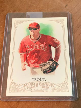 2012 Topps Allen & Ginter 140 Rookie Card Rc Mike Trout