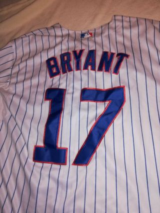 Kris Bryant Majestic Authentic Cool Base Baseball Jersey Chicago Cubs Sz 44 6