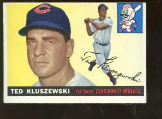 1955 Topps Baseball Card 120 Ted Kluszewski Ex,