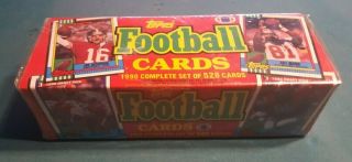 1990 Topps Football Factory Complete Set Of 528 Cards