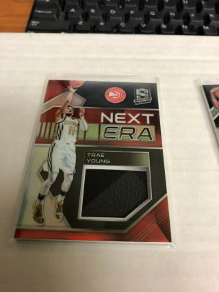 2018 2019 Panini Spectra Trae Young Next Era 25/99 Patch Hawks Rookie