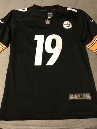 Juju Smith - Schuster Black Stitched Pittsburgh Steelers Jersey 19 Mens Xl