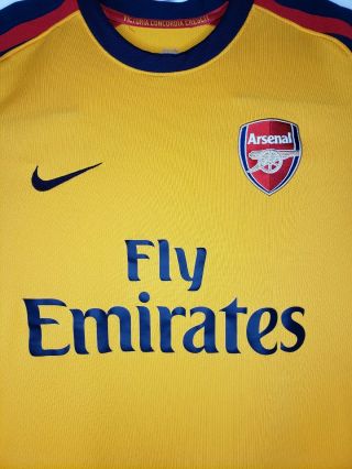 Nike Fit Dry Arsenal Fc Fly Emirates Soccer Jersey Size Men’s Large