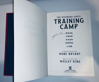 Kobe Bryant Signed The Wizenard Series Training Camp Book Autograph Auto