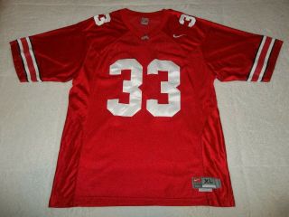 Sewn James Laurinaitis 33 Ohio State Buckeyes Nike Football Jersey Mens Xl 48