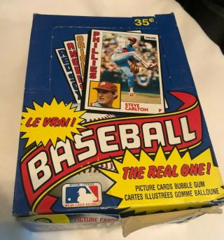 1984 O - Pee - Chee Full Box With 36 Wax Packs