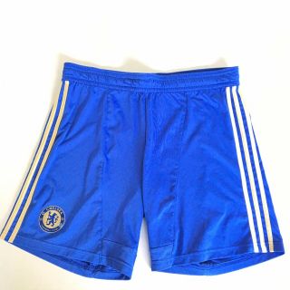 Adidas Mens Chelsea Football Club Official Soccer Shorts Blue Gold Med England