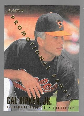 Cal Ripken,  Jr.  1996 Fleer Baseball Promotional Sample