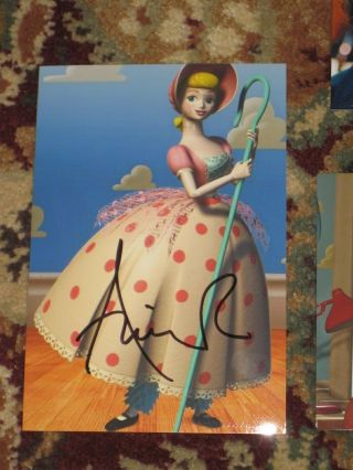 Annie Potts Signed 4x6 Photo Pixar Disney Toy Story Bo Peep Autograph 1