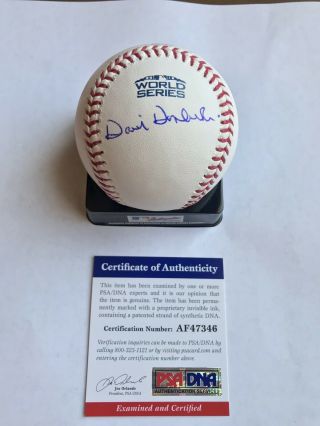 Dave Dombrowski Signed Autographed 2018 World Series Baseball Boston Red Sox Ws