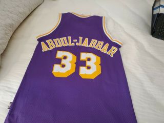 Kareem Abdul - Jabbar 33 Los Angeles Lakers Reebok size small. 4