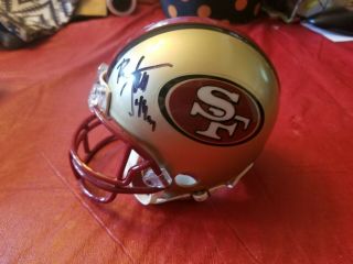 San Francisco 49ers Mini Riddell Helmet Signed
