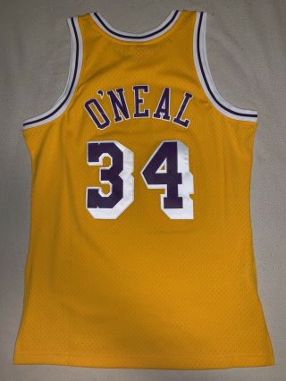 shaquille o ' neal 1996 - 97 Lakers Hardwood Classic Jersy 2