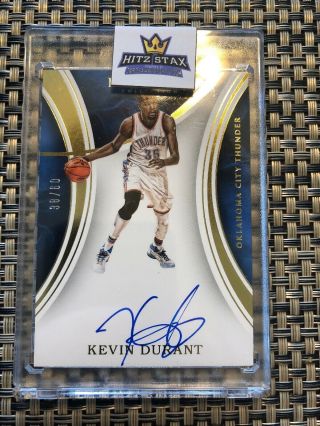 2015 - 16 Immaculate Kevin Durant On Card Blue Auto 36/60