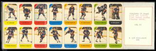 1982 - 83 Post Cereal Nhl Hockey Panels Complete Set (21/21) Factory -