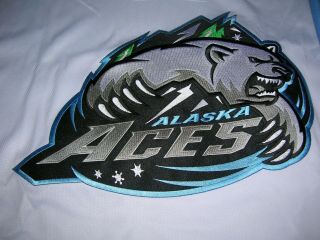 Alaska Aces OT Brand Hockey Jersey in White Size 56 2