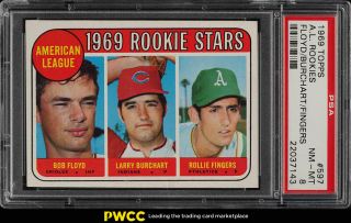 1969 Topps Rollie Fingers Rookie Rc 597 Psa 8 Nm - Mt (pwcc)