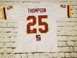 Chris Thompson Signed Autographed Jersey Washington Redskins Xl Jsa Witness