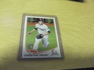 Christian Yelich 2013 Topps Update Us290 Rc Card Brewers Mvp