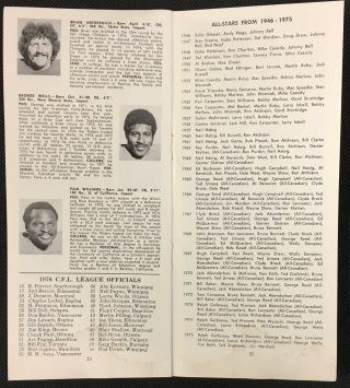 1976 Saskatchewan Roughriders CFL Football Media Guide Vintage Canada Sports 4