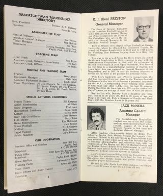 1976 Saskatchewan Roughriders CFL Football Media Guide Vintage Canada Sports 5