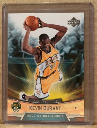 Kevin Durant 2007 - 08 Upper Deck Rookie Card 11 Warriors Thunder Non Auto Mvp