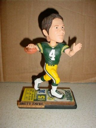 Erd Brett Favre Legends Of The Field Bobblehead Green Bay Packers