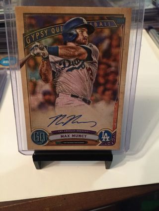 2019 Topps Gypsy Queen Max Muncy Los Angeles Dodgers Auto