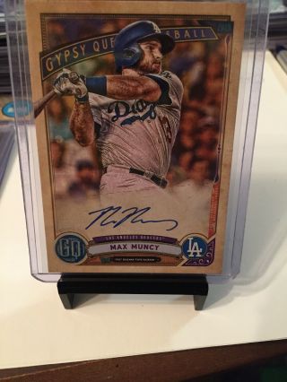 2019 Topps Gypsy Queen Max Muncy Los Angeles Dodgers Auto 2