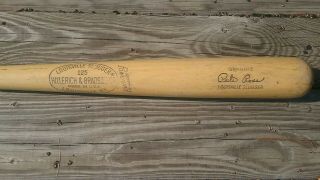 Vintage Hillerich & Bradsby 125 Baseball Bat Pete Rose Louisville Slugge