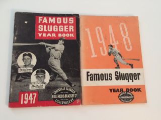 1947 And 1948 Louisville Famous Slugger Year Book Baseball - Two Yearbooks