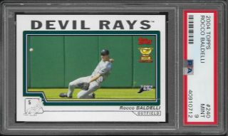 2004 Topps Baseball 240 Rocco Baldelli Psa 9 Tampa Bay Rays Rookie Cup