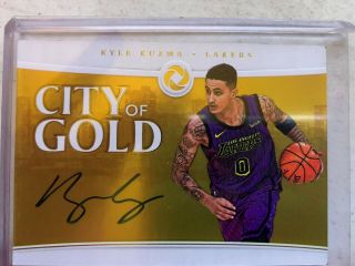 2018 - 19 Opulence Kyle Kuzma City Of Gold Auto /25