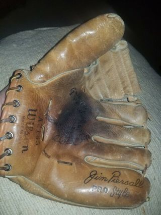Vintage Wilson Leather Baseball Glove Jim Piersall Model A 2165