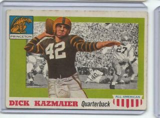 1955 Topps All American 23 Dick Kazmaier Vg Princeton Tigers Old Football Card