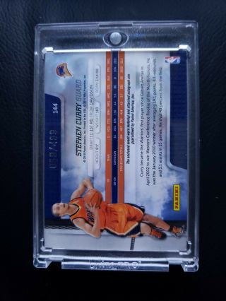 2009 - 10 Stephen Curry Absolute Memorabilia RC Auto/Autograph Jersey Rookie Card 2
