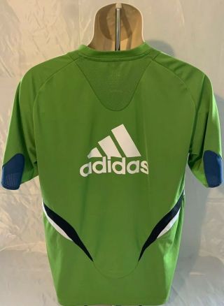 Adidas Seattle Sounders FC 2008/09 Men ' s L Green MLS Soccer Jersey Inaugural 3