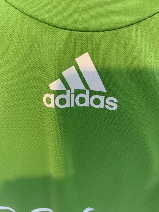 Adidas Seattle Sounders FC 2008/09 Men ' s L Green MLS Soccer Jersey Inaugural 6