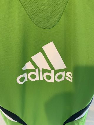 Adidas Seattle Sounders FC 2008/09 Men ' s L Green MLS Soccer Jersey Inaugural 8