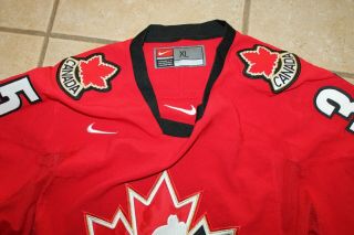 Mens Nike Team Canada Hockey Jersey 35 Turco size XL 4