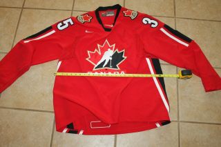 Mens Nike Team Canada Hockey Jersey 35 Turco size XL 5