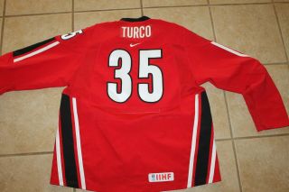 Mens Nike Team Canada Hockey Jersey 35 Turco size XL 6