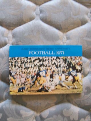 1971 East Tennessee State University Football Media Guide Yearbook Etsu Book Ad
