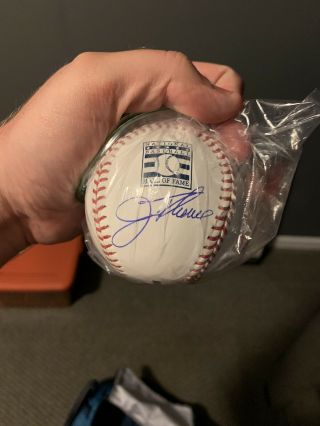 Jim Thome Cleveland Indians Signed Autographed Hall Of Fame Baseball