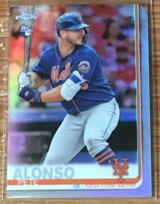 2019 Topps Chrome Pete Alonso Refractor Rookie Card